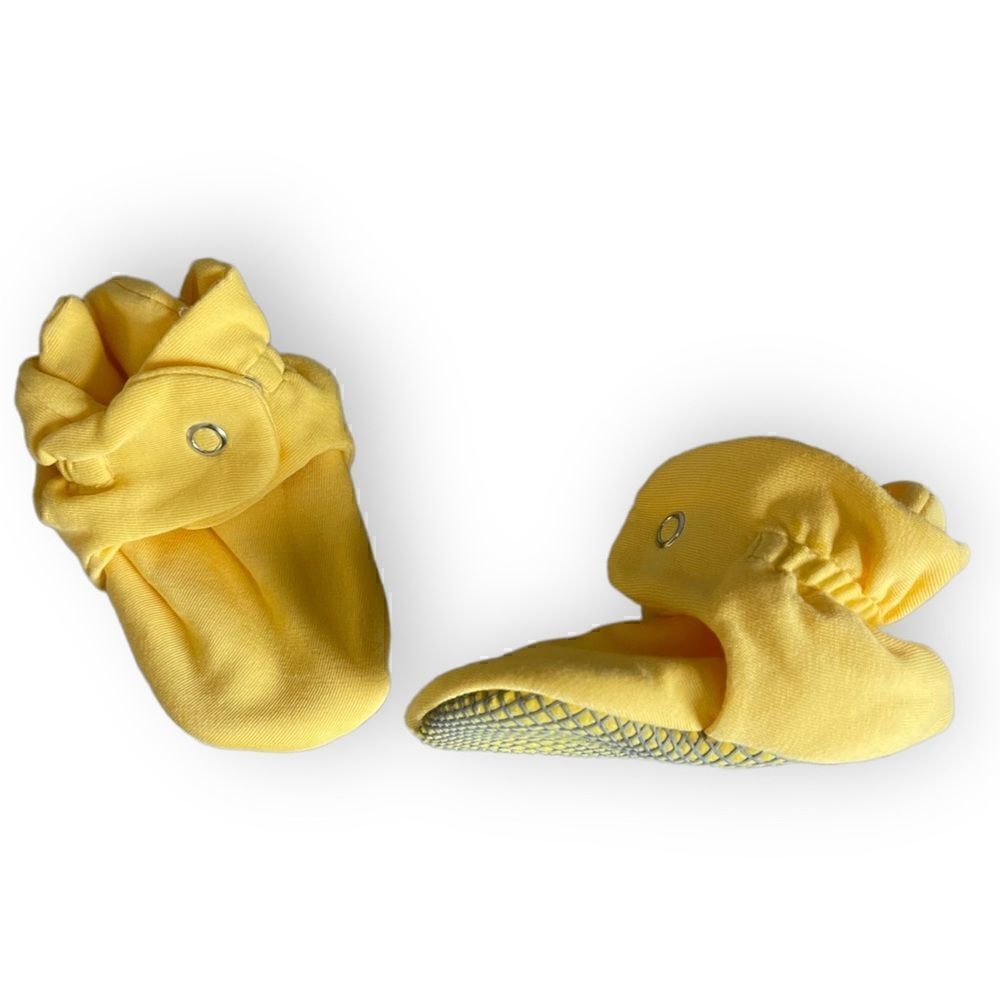 Ella Bonna yellow baby booties